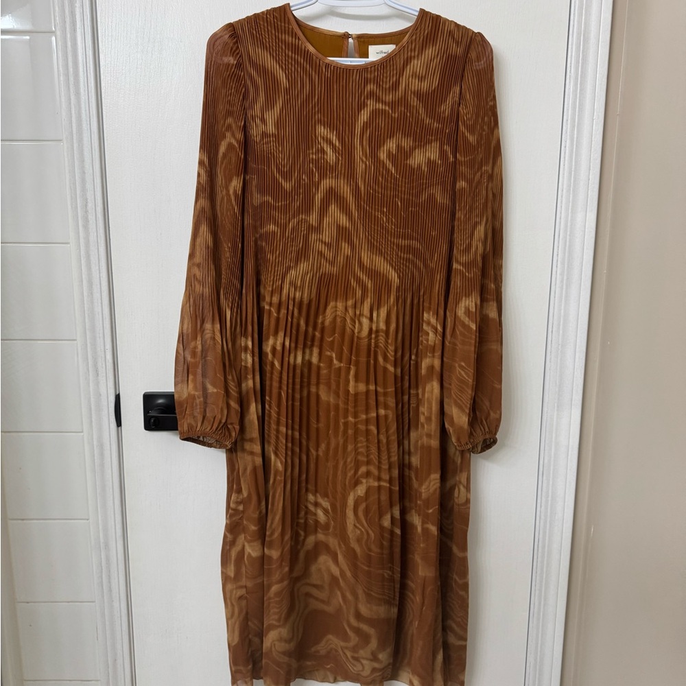 Wilfred DayDreamer Brown Pleated Dress